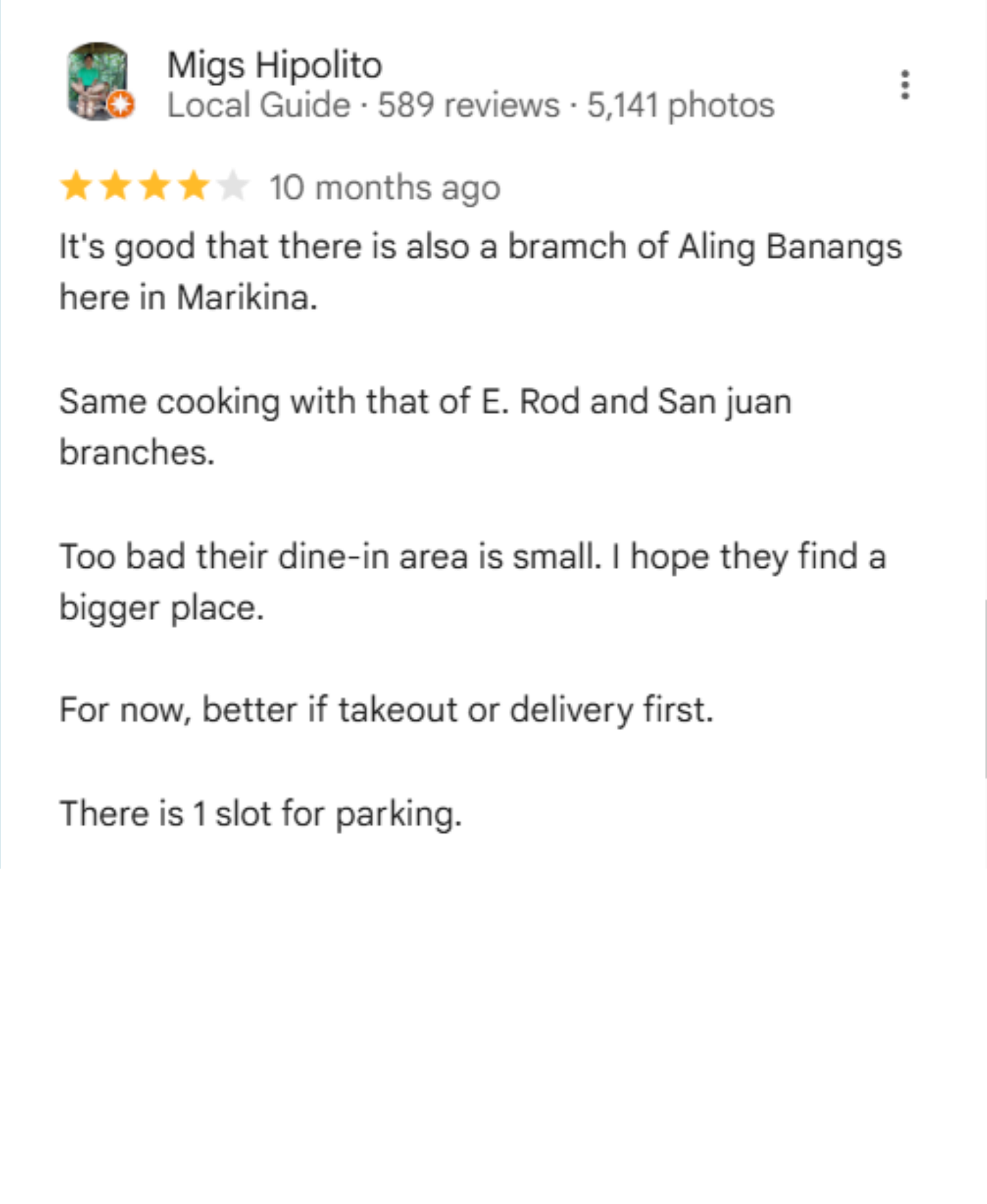 Aling Banang Marikina